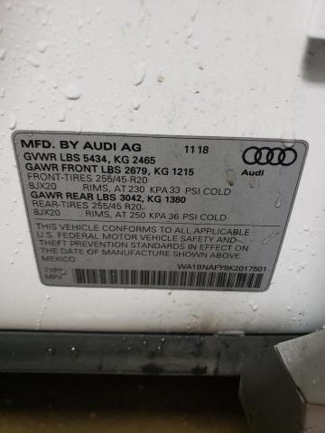 Photo 9 VIN: WA1BNAFY8K2017501 - AUDI Q5 