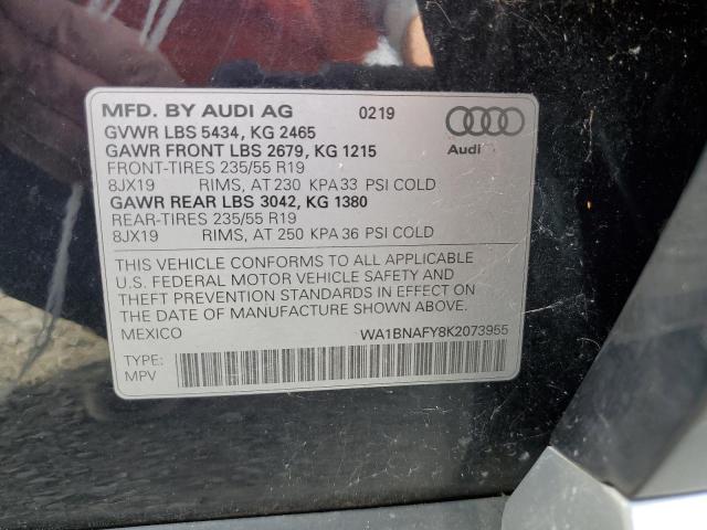 Photo 11 VIN: WA1BNAFY8K2073955 - AUDI Q5 PREMIUM 