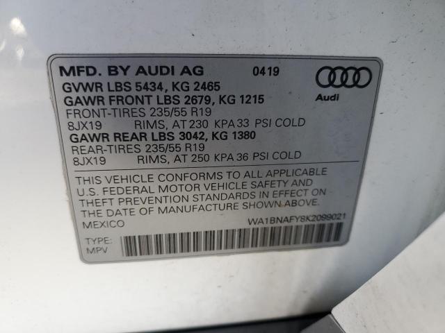 Photo 12 VIN: WA1BNAFY8K2099021 - AUDI Q5 PREMIUM 