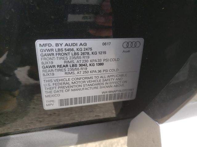 Photo 9 VIN: WA1BNAFY9J2022981 - AUDI Q5 