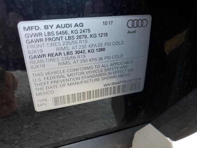 Photo 12 VIN: WA1BNAFY9J2077379 - AUDI Q5 PREMIUM 