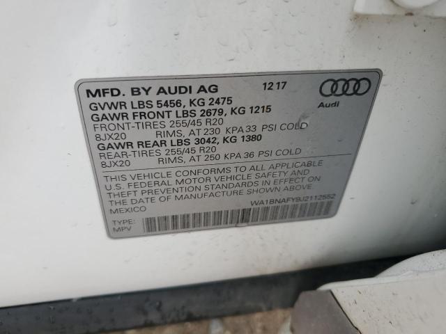 Photo 12 VIN: WA1BNAFY9J2112552 - AUDI Q5 