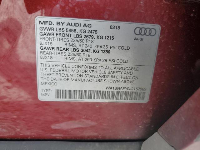 Photo 12 VIN: WA1BNAFY9J2157989 - AUDI Q5 PREMIUM 