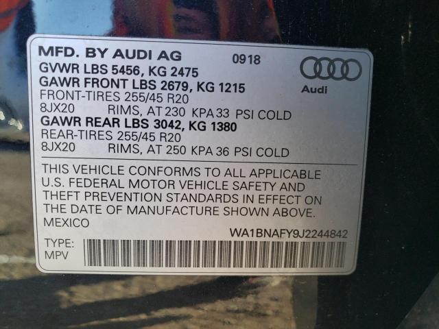 Photo 12 VIN: WA1BNAFY9J2244842 - AUDI Q5 