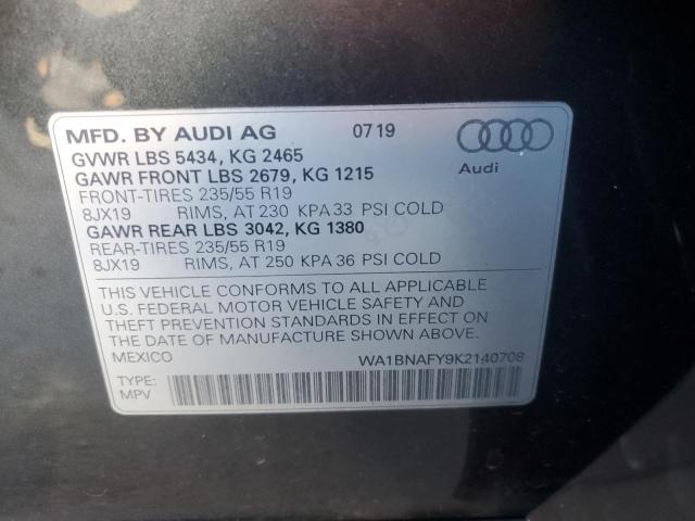 Photo 12 VIN: WA1BNAFY9K2140708 - AUDI Q5 PREMIUM 