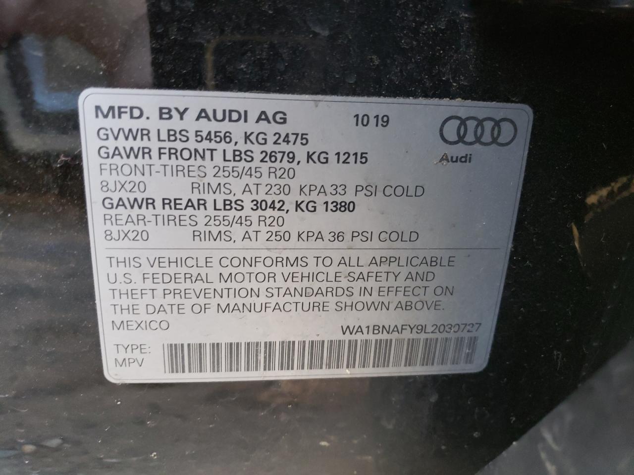 Photo 13 VIN: WA1BNAFY9L2030727 - AUDI Q5 