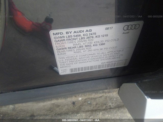 Photo 8 VIN: WA1BNAFYXJ2052166 - AUDI Q5 