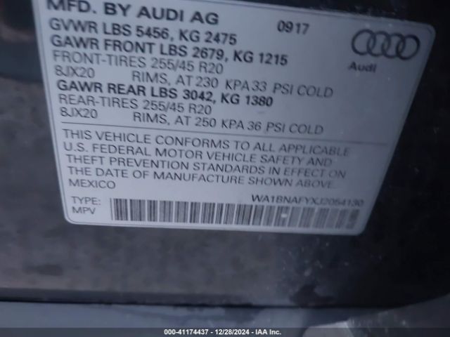 Photo 8 VIN: WA1BNAFYXJ2054130 - AUDI Q5 