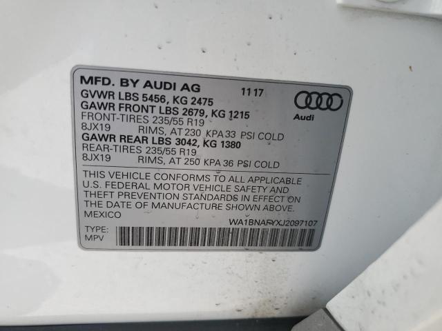 Photo 12 VIN: WA1BNAFYXJ2097107 - AUDI Q5 PREMIUM 