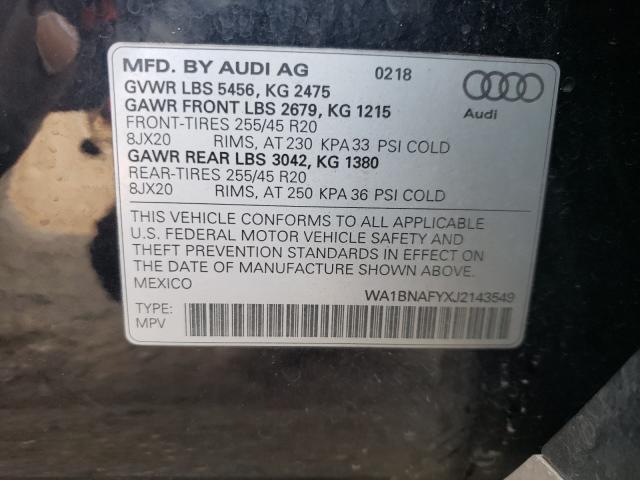 Photo 9 VIN: WA1BNAFYXJ2143549 - AUDI Q5 