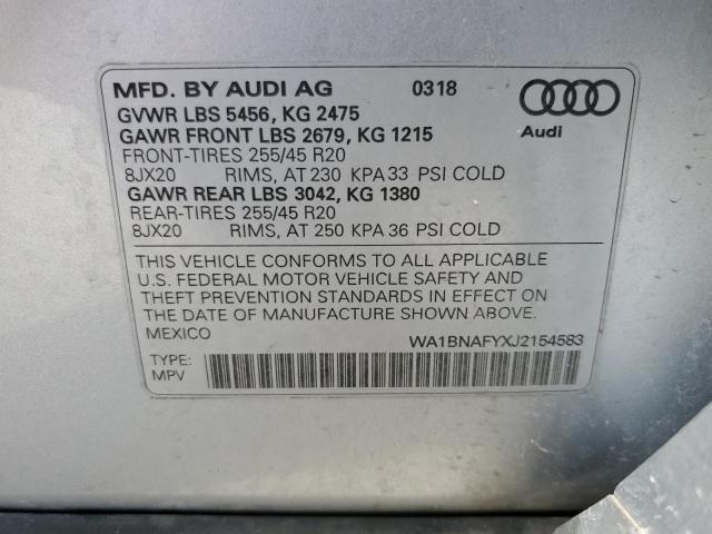 Photo 12 VIN: WA1BNAFYXJ2154583 - AUDI Q5 