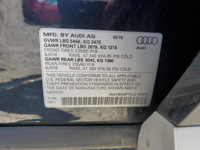 Photo 13 VIN: WA1BNAFYXJ2186840 - AUDI Q5 PREMIUM 