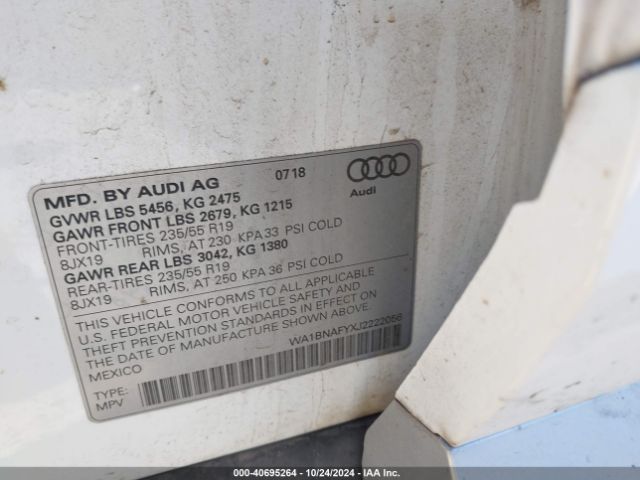 Photo 8 VIN: WA1BNAFYXJ2222056 - AUDI Q5 