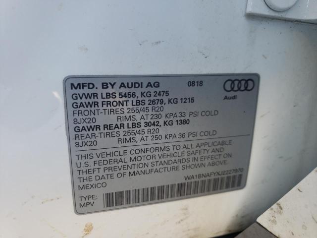 Photo 9 VIN: WA1BNAFYXJ2227970 - AUDI Q5 PREMIUM 