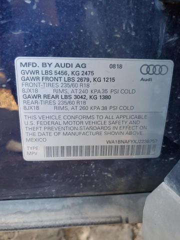 Photo 12 VIN: WA1BNAFYXJ2238757 - AUDI Q5 PREMIUM 