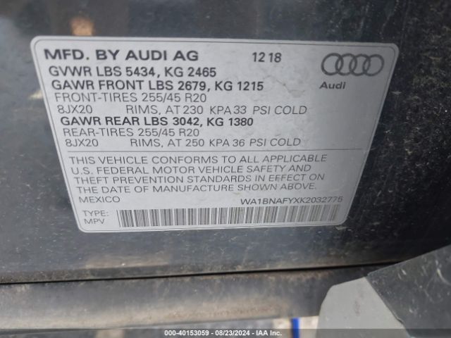 Photo 8 VIN: WA1BNAFYXK2032775 - AUDI Q5 