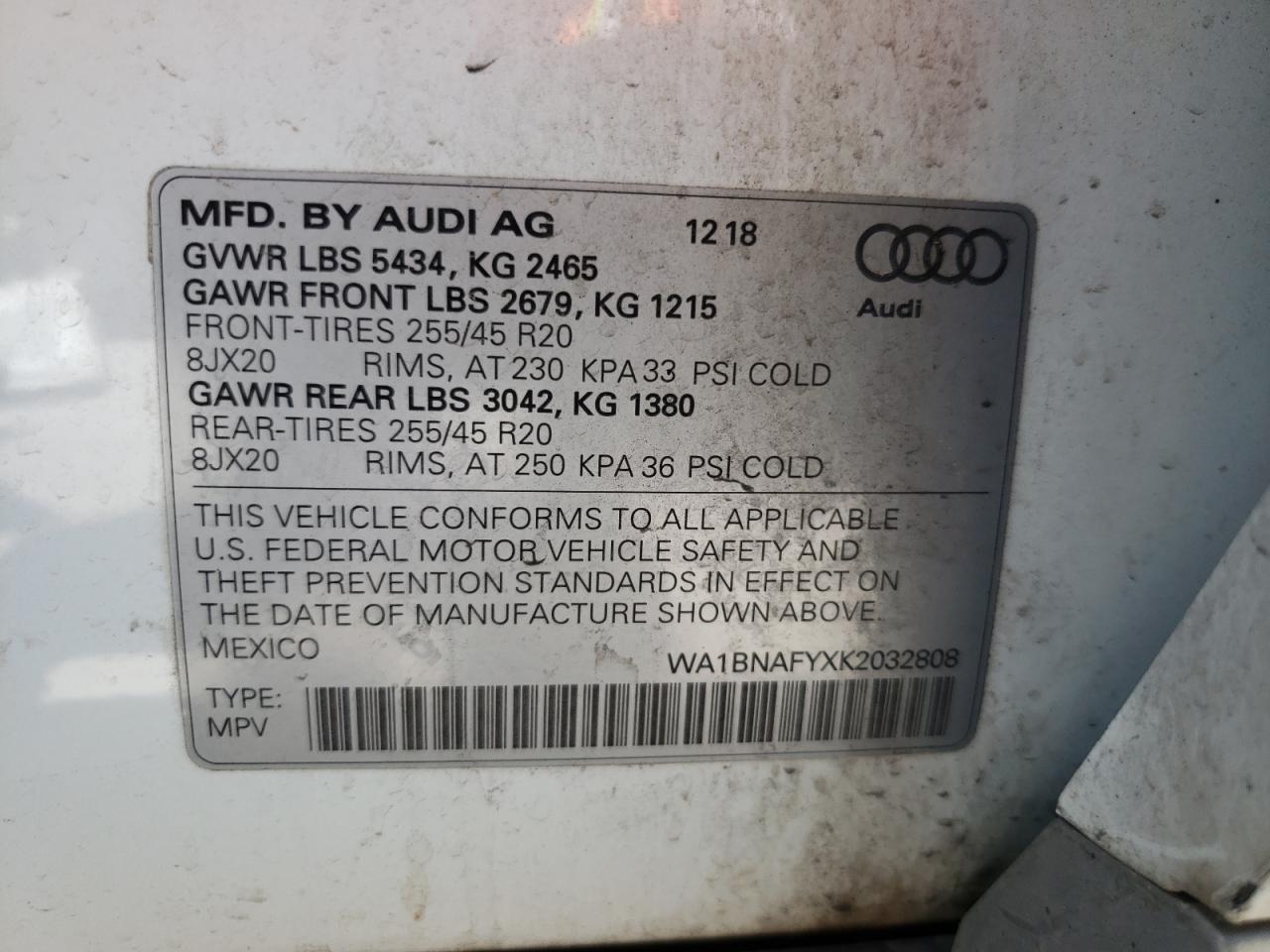 Photo 14 VIN: WA1BNAFYXK2032808 - AUDI Q5 