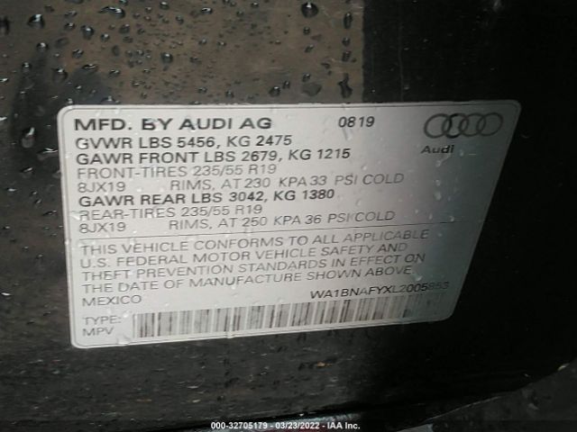 Photo 8 VIN: WA1BNAFYXL2005853 - AUDI Q5 