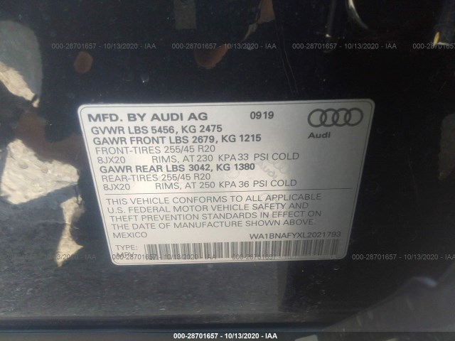 Photo 8 VIN: WA1BNAFYXL2021793 - AUDI Q5 