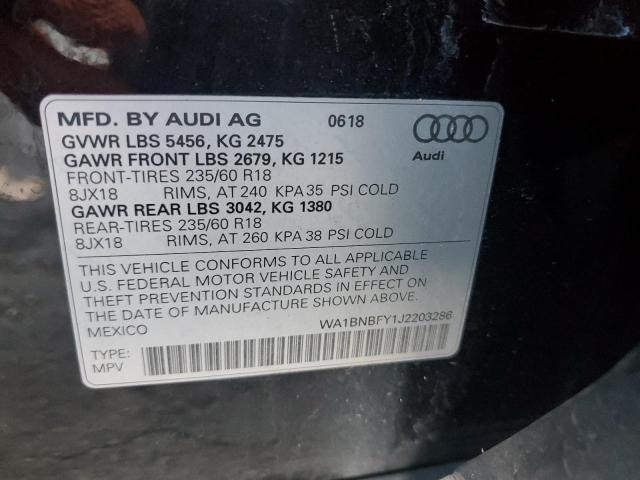 Photo 13 VIN: WA1BNBFY1J2203286 - AUDI Q5 PREMIUM 