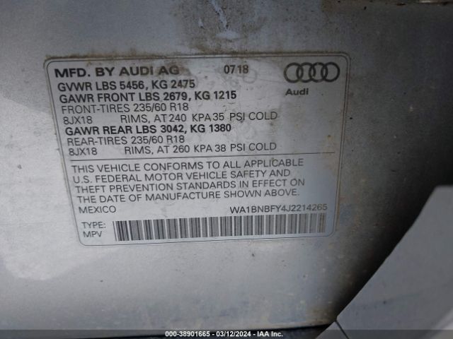 Photo 8 VIN: WA1BNBFY4J2214265 - AUDI Q5 