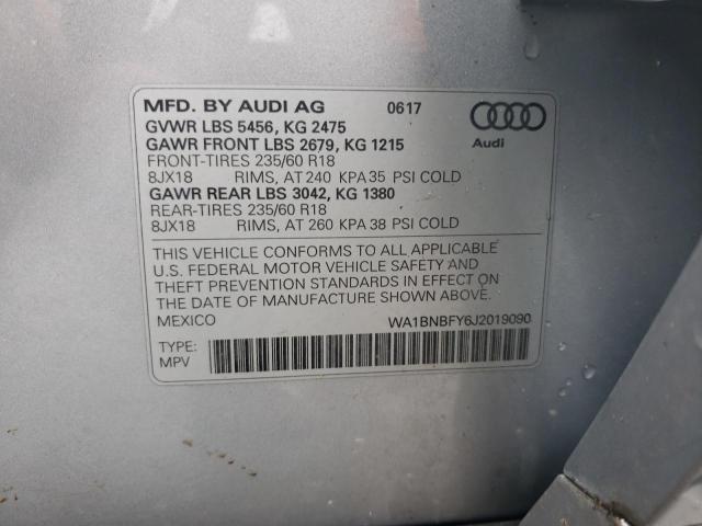 Photo 11 VIN: WA1BNBFY6J2019090 - AUDI Q5 