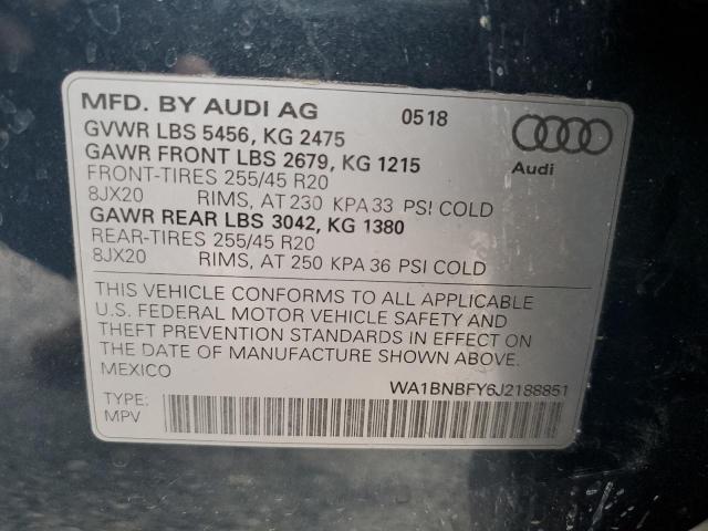 Photo 9 VIN: WA1BNBFY6J2188851 - AUDI Q5 PREMIUM 