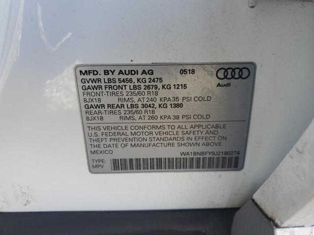 Photo 12 VIN: WA1BNBFY9J2180274 - AUDI Q5 PREMIUM 