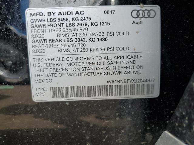 Photo 11 VIN: WA1BNBFYXJ2044977 - AUDI Q5 