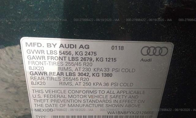 Photo 8 VIN: WA1BNBFYXJ2125655 - AUDI Q5 