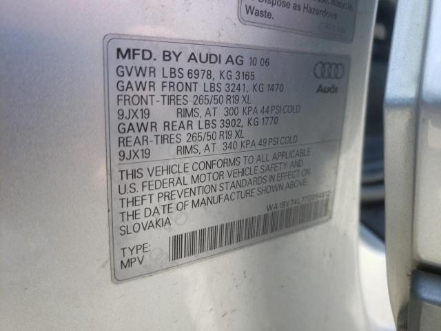 Photo 12 VIN: WA1BV74L77D054612 - AUDI Q7 4.2 QUA 