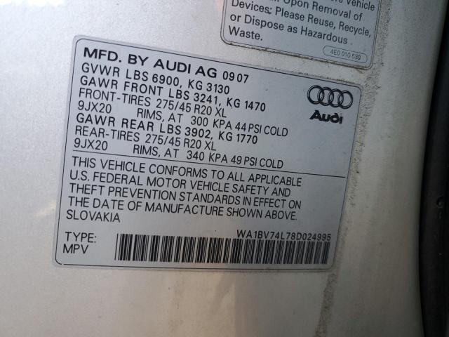 Photo 12 VIN: WA1BV74L78D024995 - AUDI Q7 