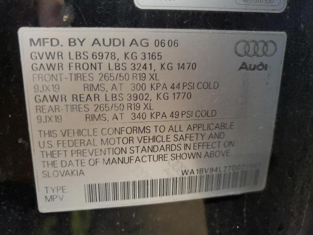 Photo 12 VIN: WA1BV94L27D025983 - AUDI Q7 