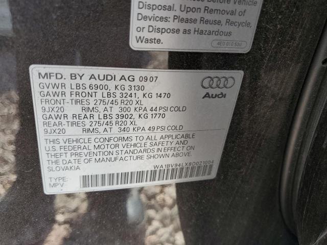 Photo 11 VIN: WA1BV94LX8D021004 - AUDI Q7 