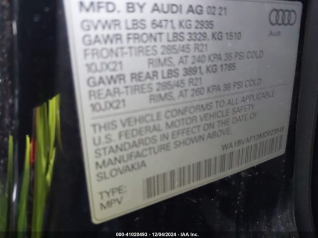 Photo 8 VIN: WA1BVAF13MD028948 - AUDI Q8 