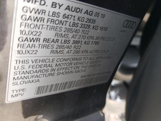 Photo 9 VIN: WA1BVAF19KD039868 - AUDI Q8 PREMIUM 