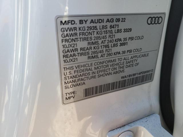 Photo 12 VIN: WA1BVBF14PD005012 - AUDI Q8 