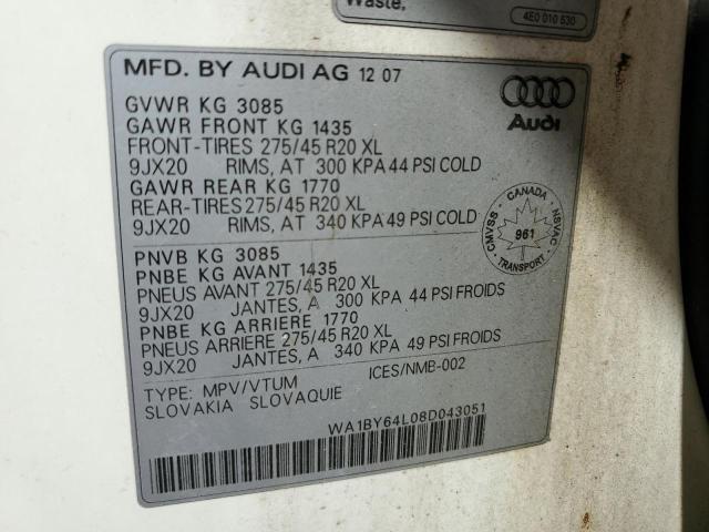 Photo 13 VIN: WA1BY64L08D043051 - AUDI Q7 3.6 QUA 