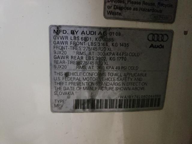 Photo 9 VIN: WA1BY74L08D044688 - AUDI Q7 3.6 QUA 