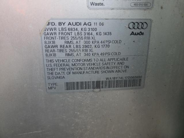 Photo 9 VIN: WA1BY74L17D060896 - AUDI Q7 3.6 QUA 