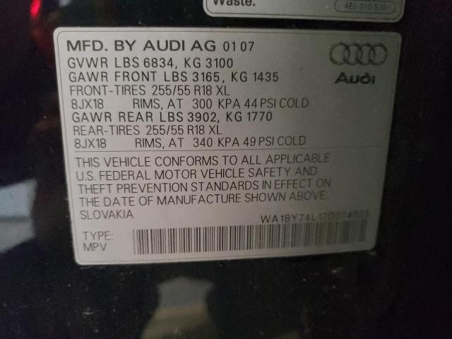 Photo 11 VIN: WA1BY74L17D074023 - AUDI Q7 3.6 QUA 