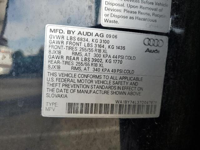 Photo 13 VIN: WA1BY74L37D047678 - AUDI Q7 