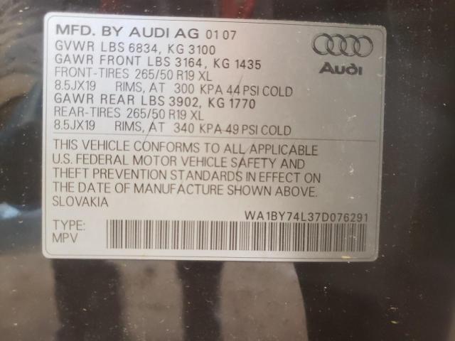 Photo 9 VIN: WA1BY74L37D076291 - AUDI Q7 3.6 QUA 