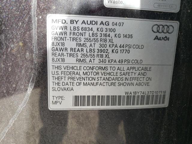 Photo 9 VIN: WA1BY74L37D101318 - AUDI Q7 3.6 QUA 