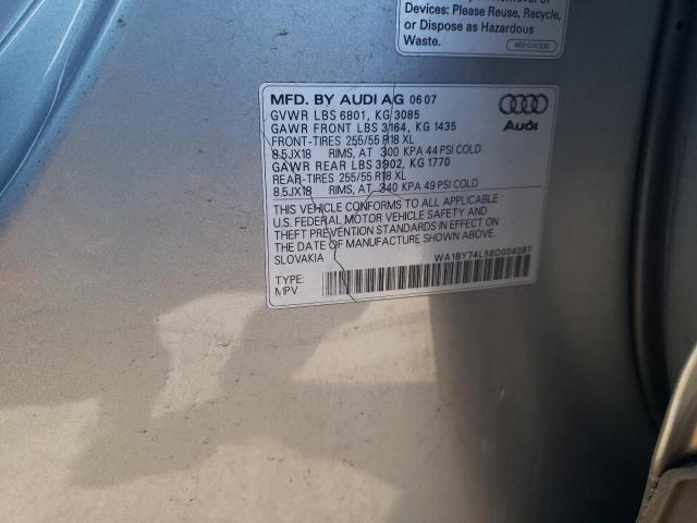 Photo 9 VIN: WA1BY74L58D004087 - AUDI Q7 