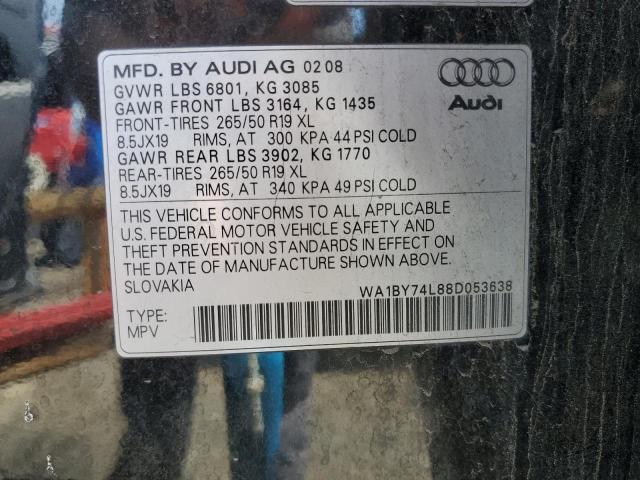 Photo 12 VIN: WA1BY74L88D053638 - AUDI Q7 