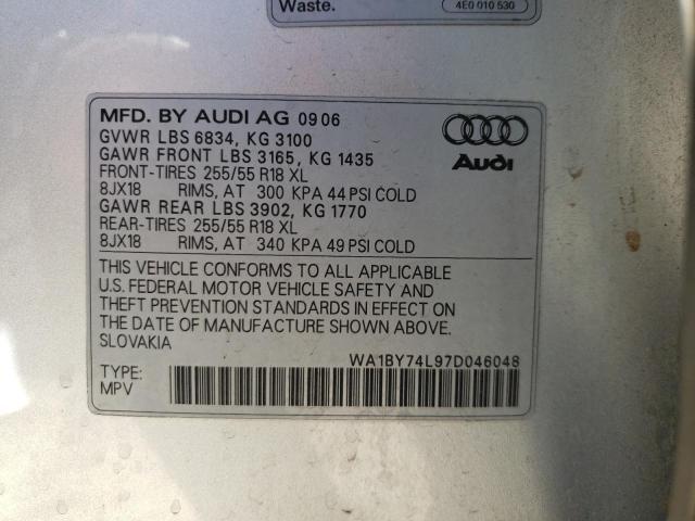 Photo 9 VIN: WA1BY74L97D046048 - AUDI Q7 3.6 QUA 