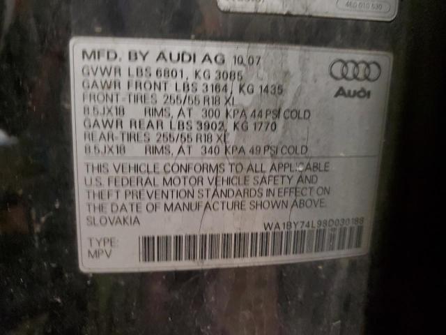 Photo 13 VIN: WA1BY74L98D030188 - AUDI Q7 