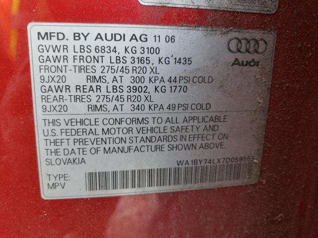 Photo 11 VIN: WA1BY74LX7D059553 - AUDI Q7 3.6 QUA 