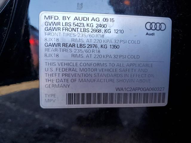 Photo 12 VIN: WA1C2AFP0GA060327 - AUDI Q5 PREMIUM 